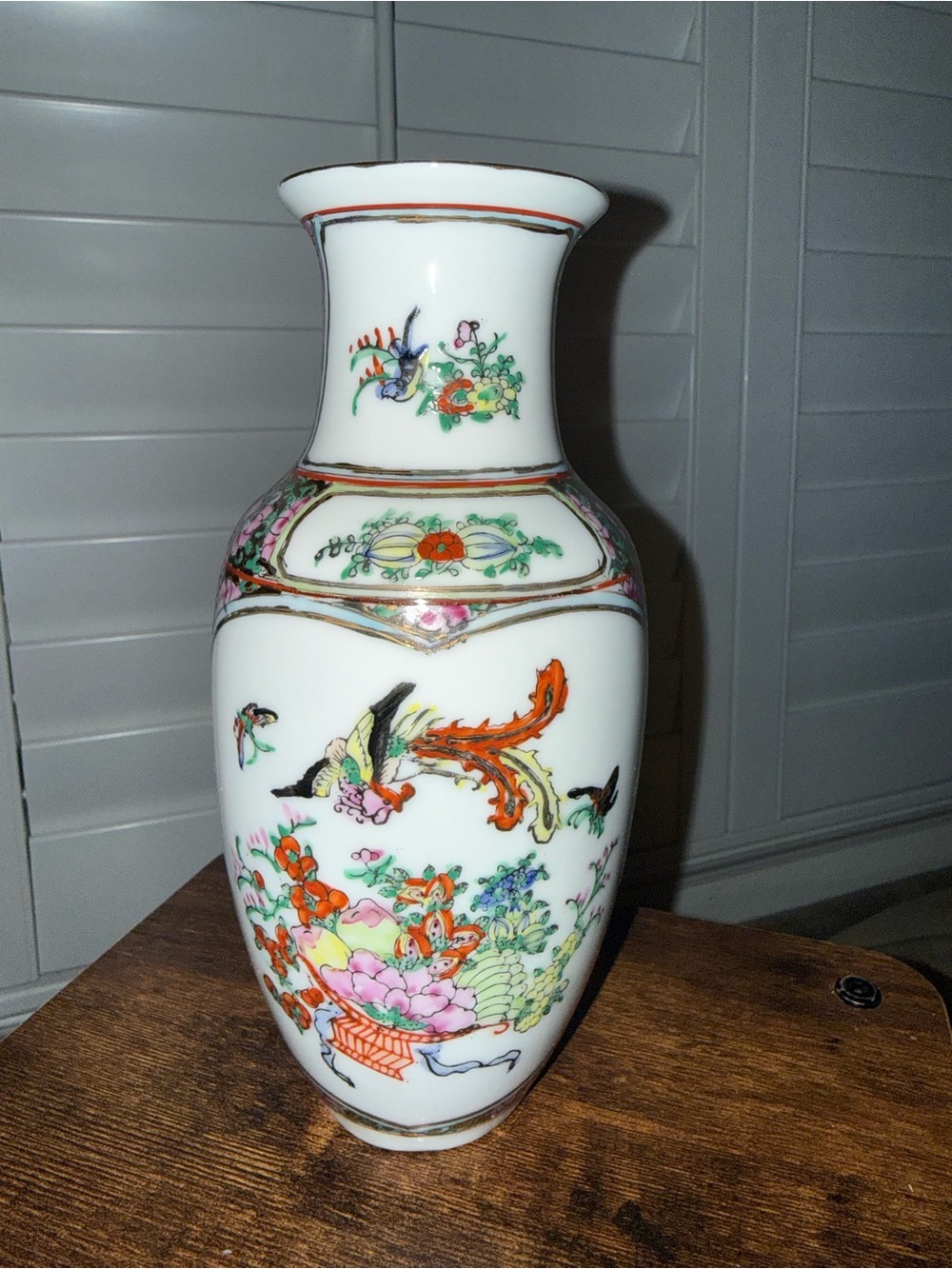 Vintage Famille Rose Vase